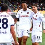 Cambiaghi ed Enem dopo il gol