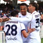 Cambiaghi ed Enem dopo il gol