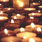 Le candele simbolo di lutto