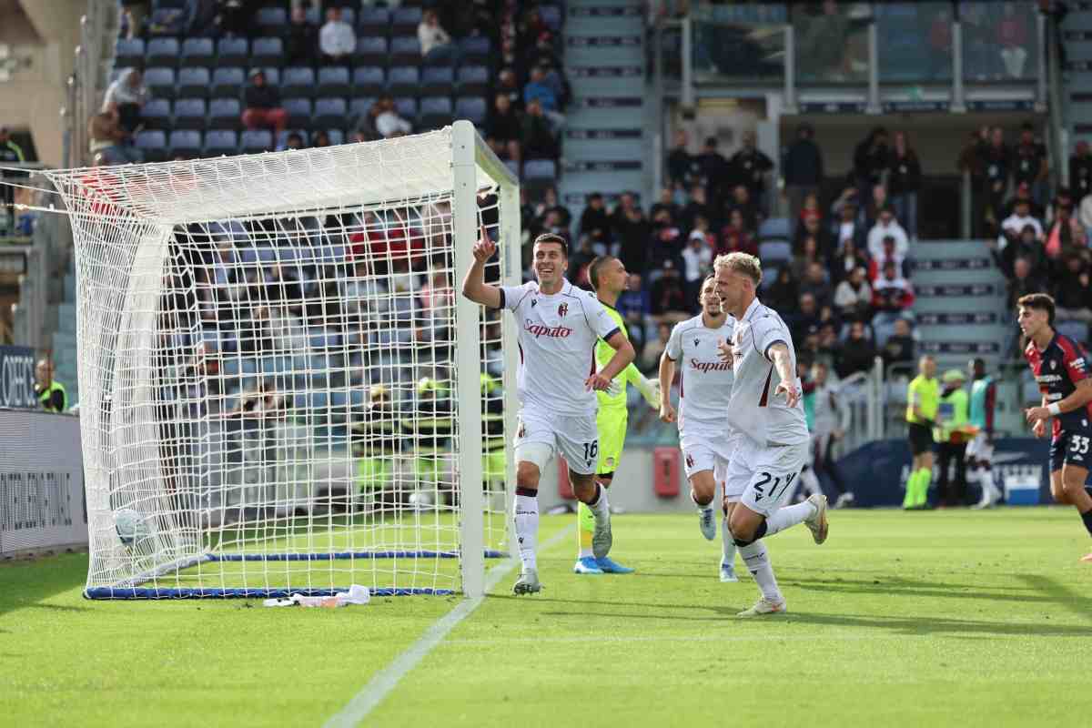 Casale esulta dopo il gol