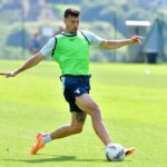 Nicolò Casale al training camp con la Lazio