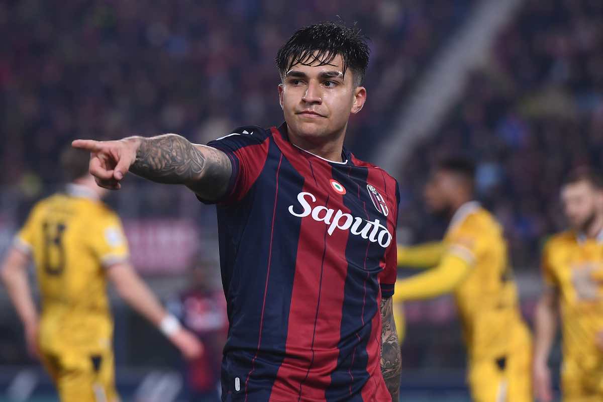 Santiago Castro durante Bologna-Udinese