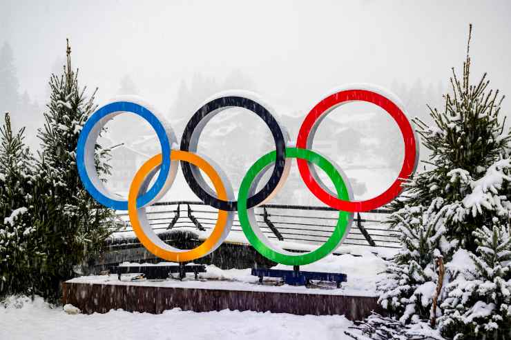I Cerchi olimpici a Cortina