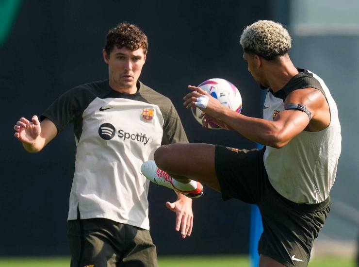 Araujo insieme a Christensen