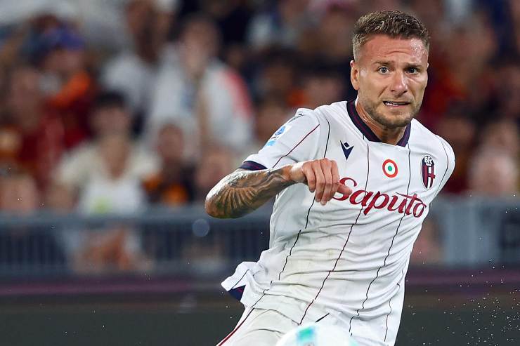 Ciro Immobile con la maglia del Bologna