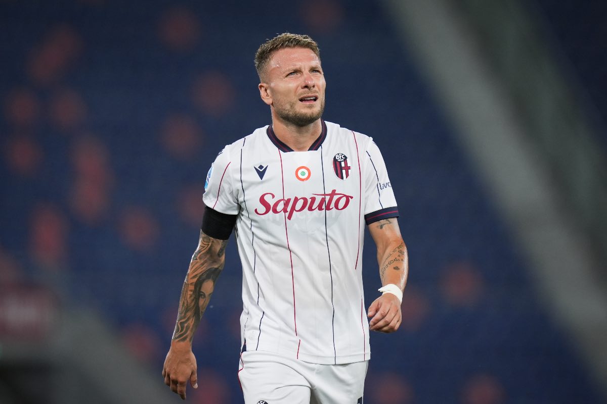 Ciro Immobile con la maglia del Bologna