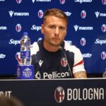 Ciro Immobile durante la presentazione al Bologna