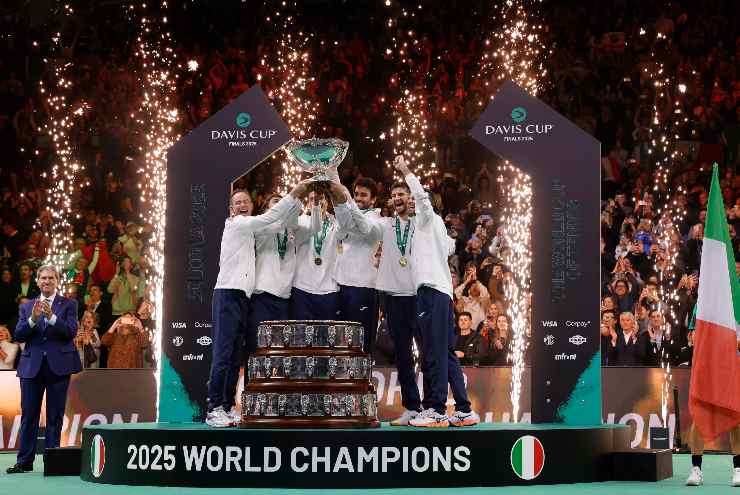L'Italia festeggiala Coppa David