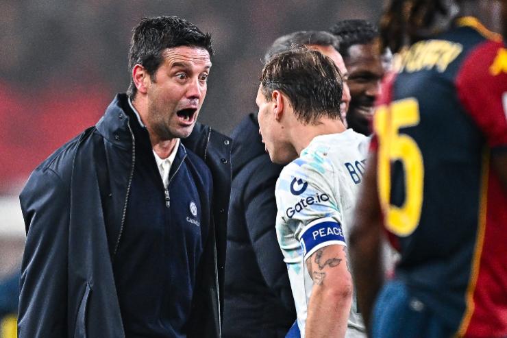 Chivu esulta con Barella