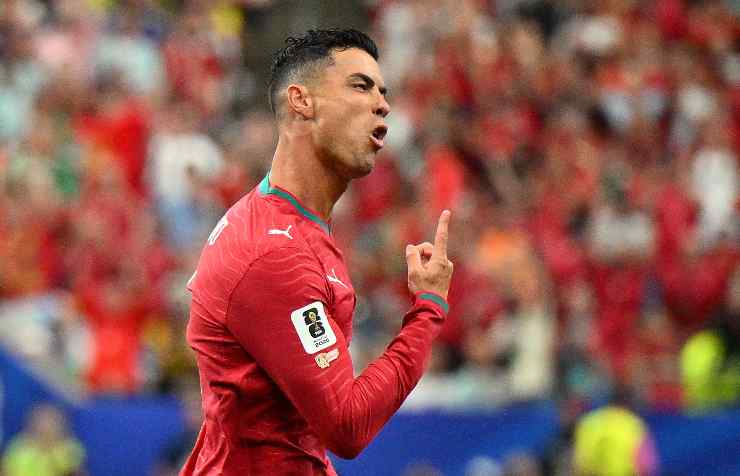 Cristiano Ronaldo esulta dopo un gol