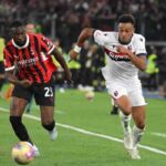 Ndoye in azione contro il Milan