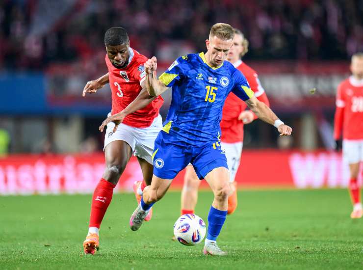 Danso con la maglia dell'Austria