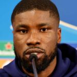 Danso in conferenza stampa