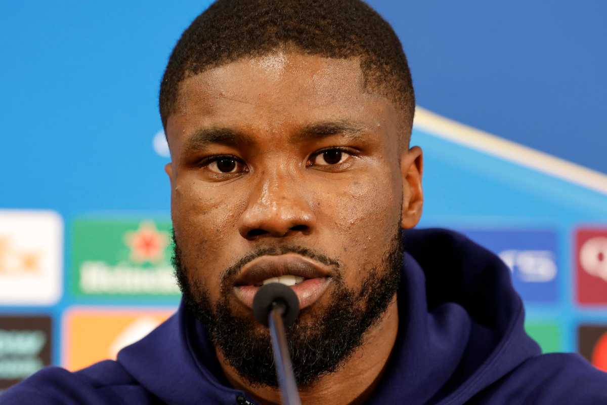 Danso in conferenza stampa