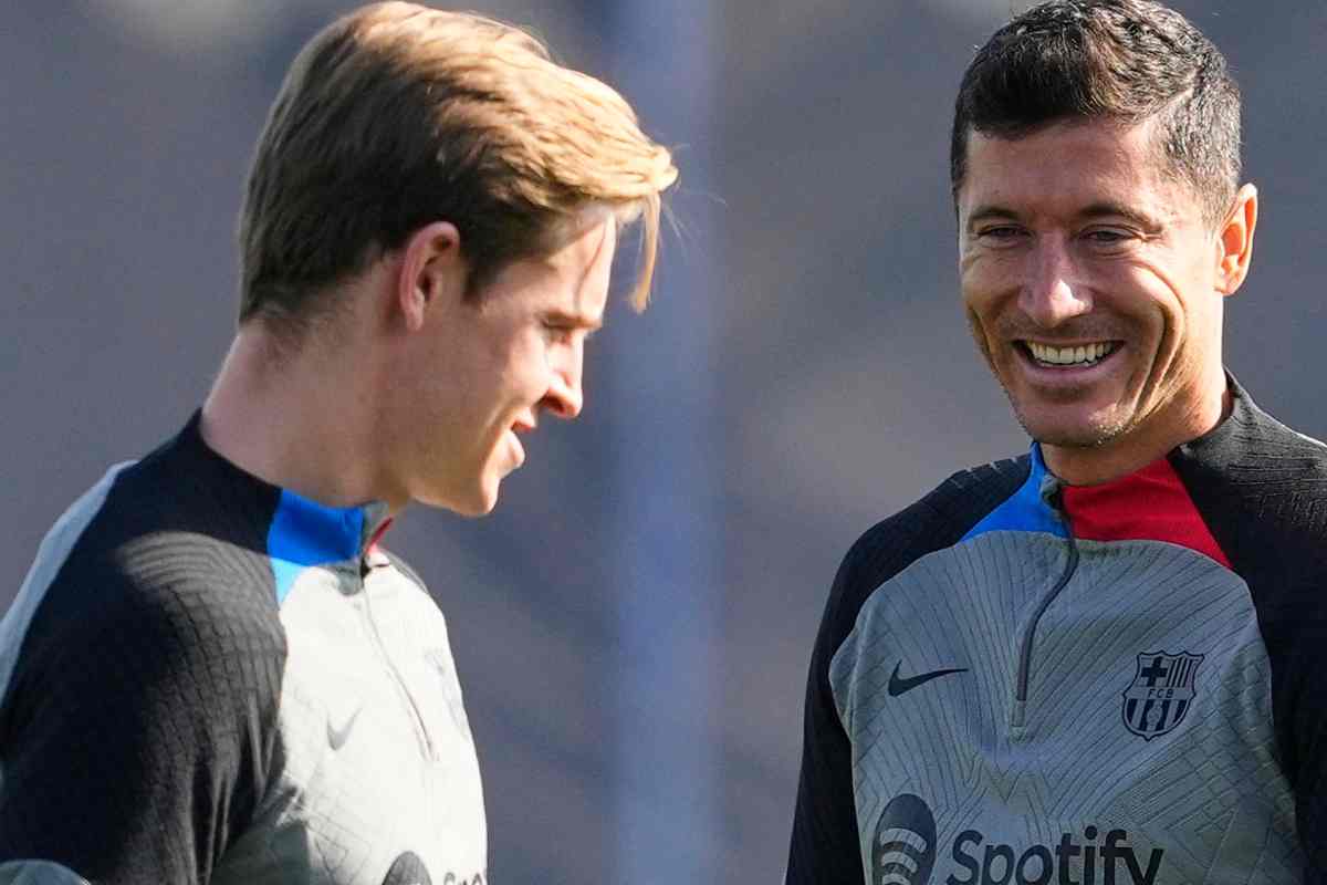 Lewandowski insieme a de Jong
