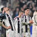 I calciatori della Juve delusi a fine gara