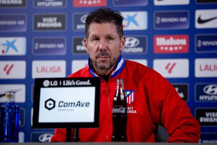 Diego Simeone in conferenza stampa
