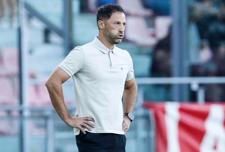 Domenico Tedesco pensieroso