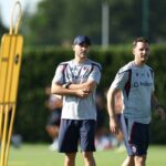 Tedesco dirige l'allenamento