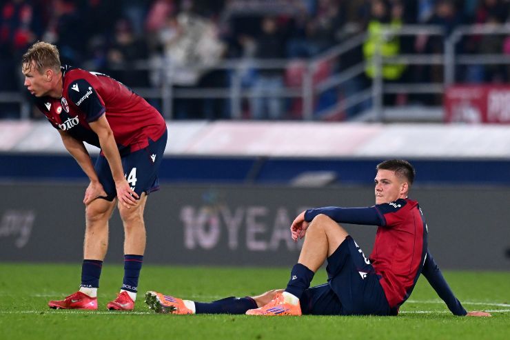 Holm e Heggem a fine partita