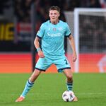 Emil Holm in azione durante Bologna-Friburgo