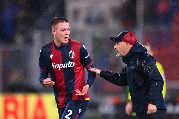 Emil Holm parla con Vincenzo Italiano