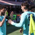 I calciatori del Bologna esultano dopo un gol