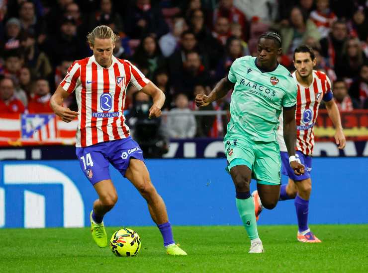 Eyong contro Atletico Madrid