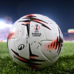 Il pallone di Bologna-Brann, partita del girone di Europa League