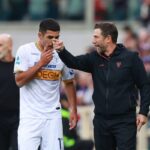 Eusebio Di Francesco durante Fiorentina-Lecce
