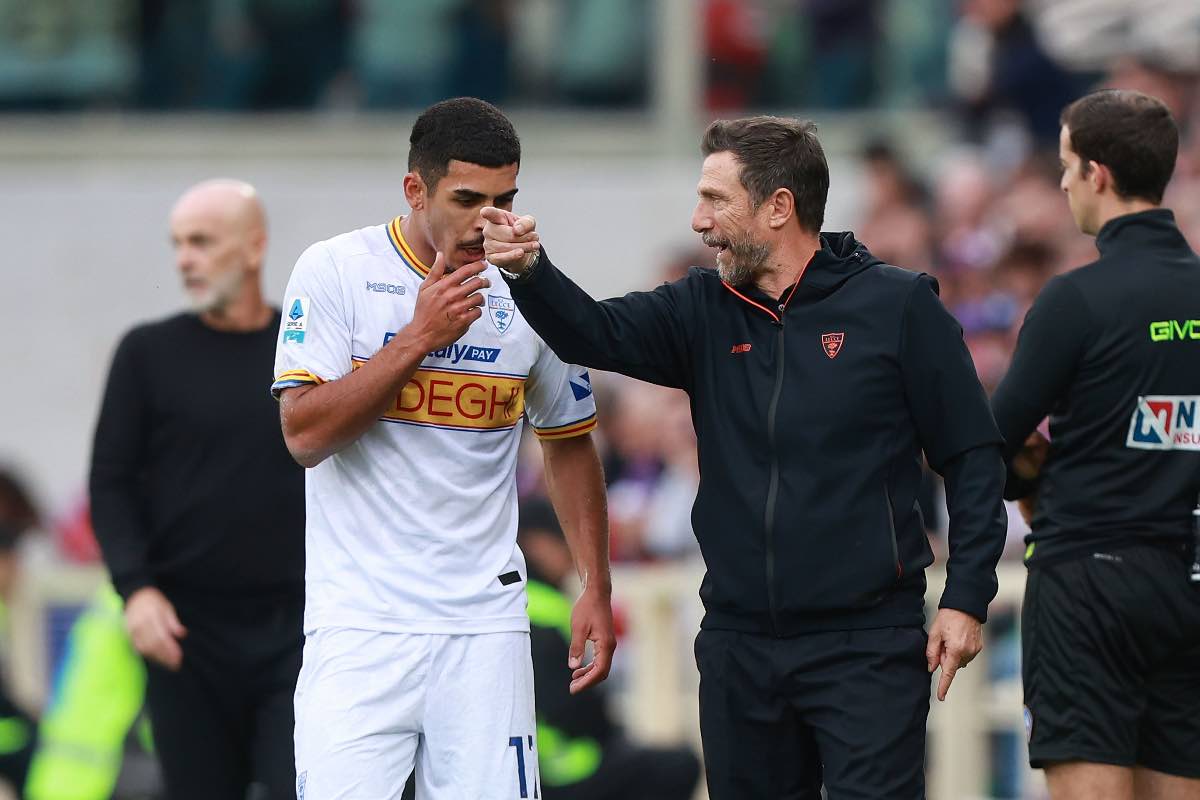 Eusebio Di Francesco durante Fiorentina-Lecce
