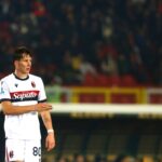 Giovanni Fabbian con la maglia del Bologna