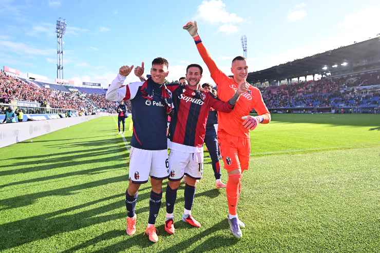 Bernardeschi con Skorupski e Moro