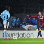 Bernardeschi esulta dopo il gol