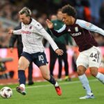 Bernardeschi in azione contro l'Aston Villa