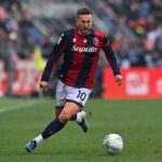 Federico Bernardeschi in azione durante Bologna-Parma
