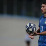 Federico Bonini con la maglia dell’Italia U19 nel 2019