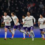 La Fiorentina esulta dopo il gol