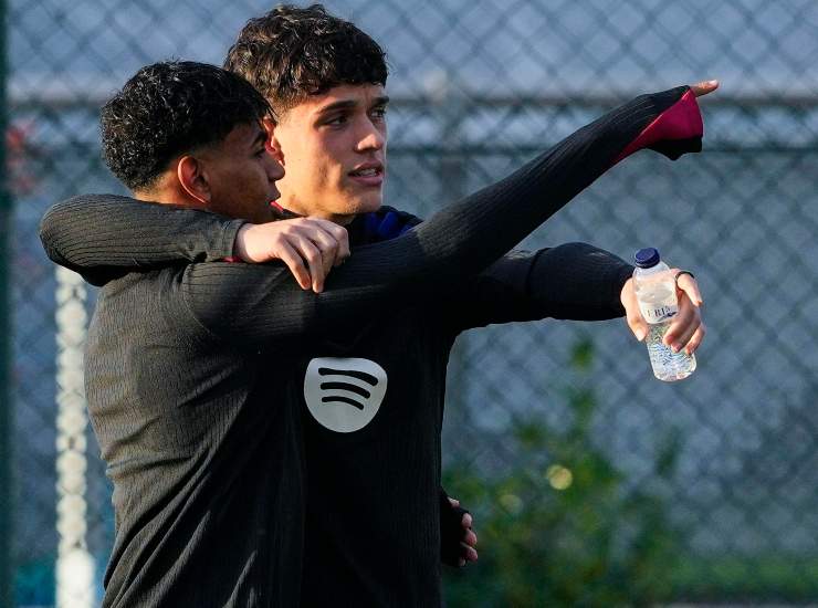 Hector Fort durante un allenamento