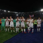 Foto di squadra all'Olimpico