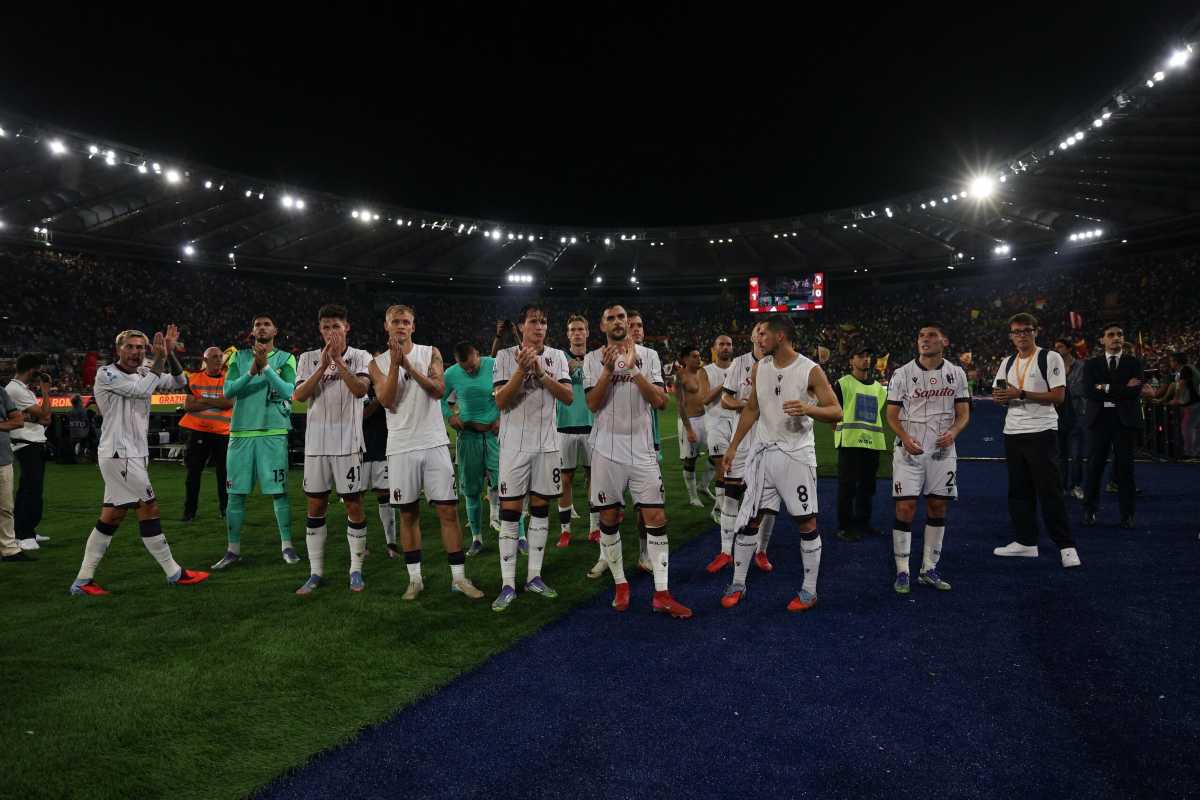 Foto di squadra all'Olimpico