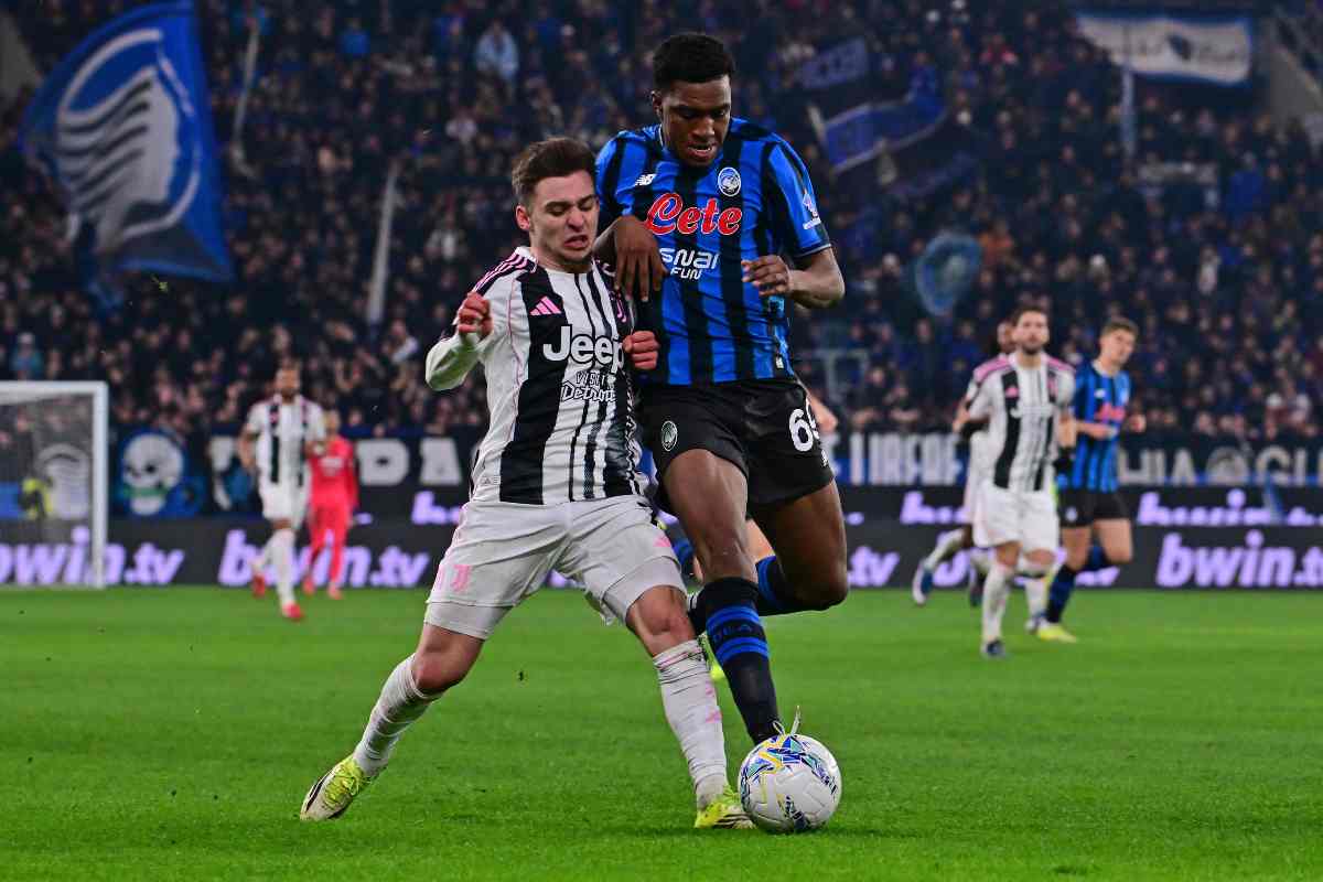 Francisco Conceiçao in azione contro l'Atalanta