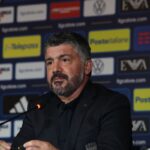 Gennaro Gattuso durante una conferenza stampa