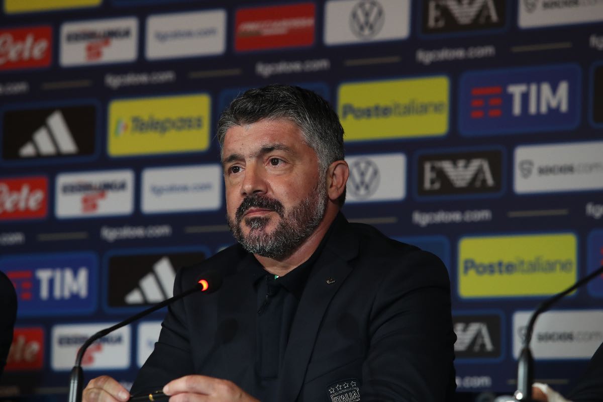 Gennaro Gattuso durante una conferenza stampa