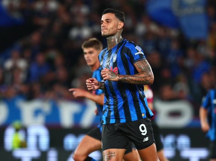 Scamacca durante una partita