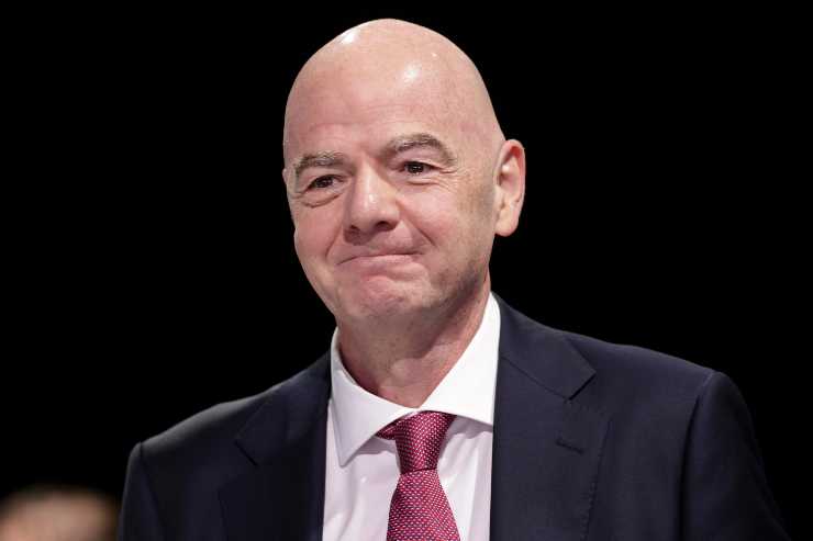 Gianni Infantino in primo piano