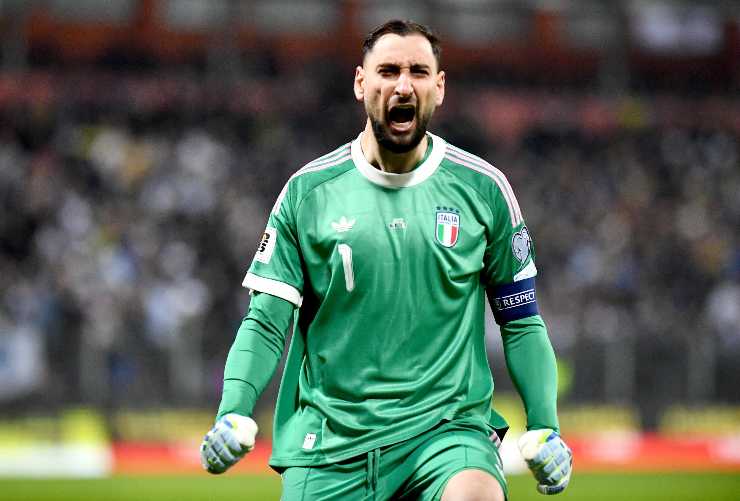 Gigio Donnarumma esulta