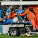 Giovanni Di Lorenzo in barella