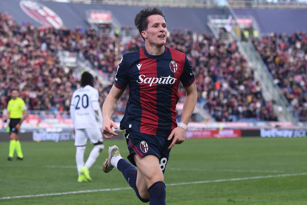 Fabbian esulta dopo un gol