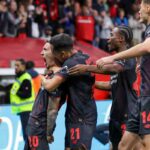 Grimaldo esulta dopo una rete